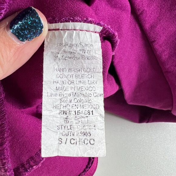 Y2K 90s Pink Magenta Stretch High Waist Skort Skirt Shorts Small Windsor - Picture 3 of 6